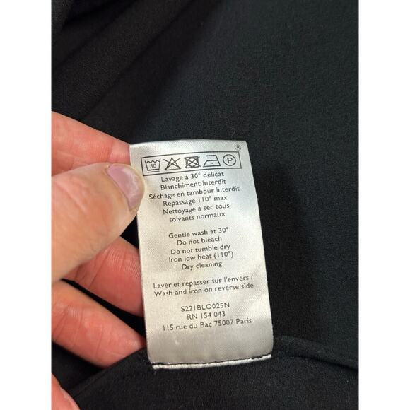 Sezane Valencia Blouse Black - Size 34 - XS/Small - Picture 8 of 8
